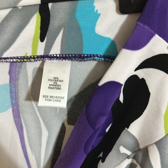 CATO Floral Women's Skirt in Purple and Blue - Picture 4 of 4